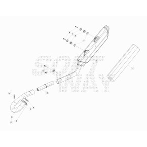 COLLETTORE SCARICO RR4T /390 - 031.37.032.00.00
