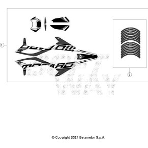 DECALCO SERIE COMPLETA MOTARD BLACK RR 2 - 046.43.025.82.59