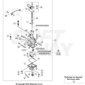 CARBURATORE COMPLETO XTRAINER 2T EU - 036.12.017.80.00