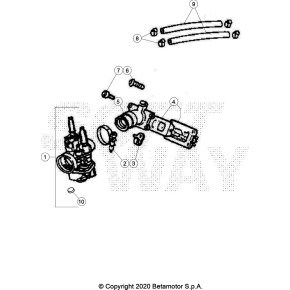 CARBURATORE COMPLETO RR 2T RACING - 046.12.000.80.00