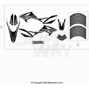 DECALCO SERIE COMPLETA RR 2T TRACK R - 024.43.089.82.00