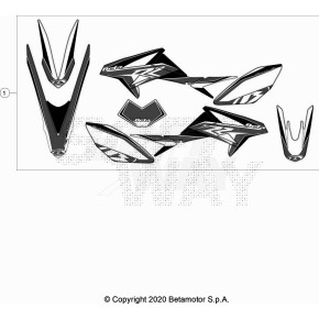 DECALCO SERIE COMPLETA WHITE RR 2T - 024.43.071.82.51