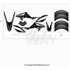 DECALCO CERCHI MOTARD RR 2T SPORT - 024.43.078.82.00