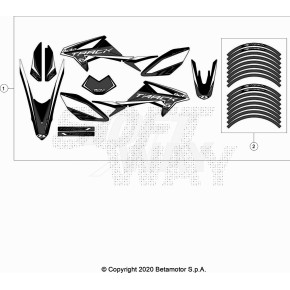 DECALCO SERIE COMPLETA - KIT - MOTARD BL - 024.43.081.82.59