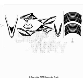 DECALCO CERCHI ENDURO RR 2T SPORT - 024.43.077.82.00