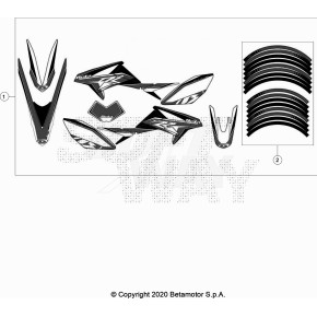 DECALCO SERIE COMPLETA - KIT - ENDURO WH - 024.43.080.82.51