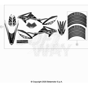 DECALCO SERIE COMPLETA - KIT - ENDURO RR - 024.43.079.82.00