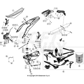 DECALCO SERIE COMPLETA - KIT XTRAINER 2T - 036.43.051.82.00