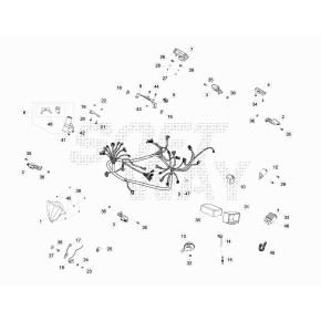 SUPPORTO STRUMENTO D.40 MOTARD *NERO* - 024.40.034.00.26